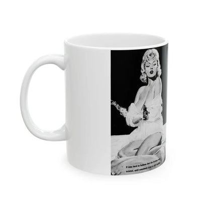 15,000,000 I Found The Five Hundred Year Old Treasure, True Men Stories, February 1972 - White Coffee Mug-Go Mug Yourself