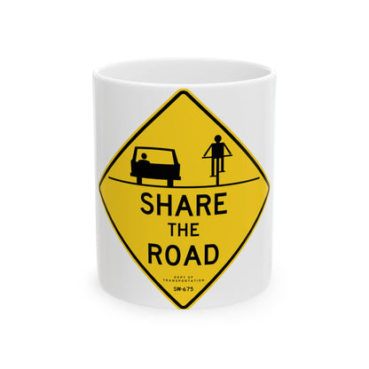 NYCDOT SW-675 (New York) (Road Sign) White Coffee Mug