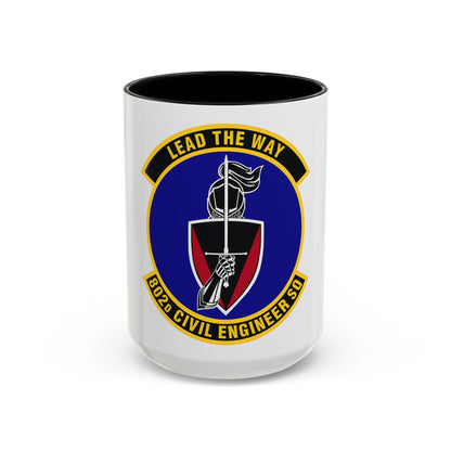 802d Civil Engineer Squadron (U.S. Air Force) Accent Coffee Mug