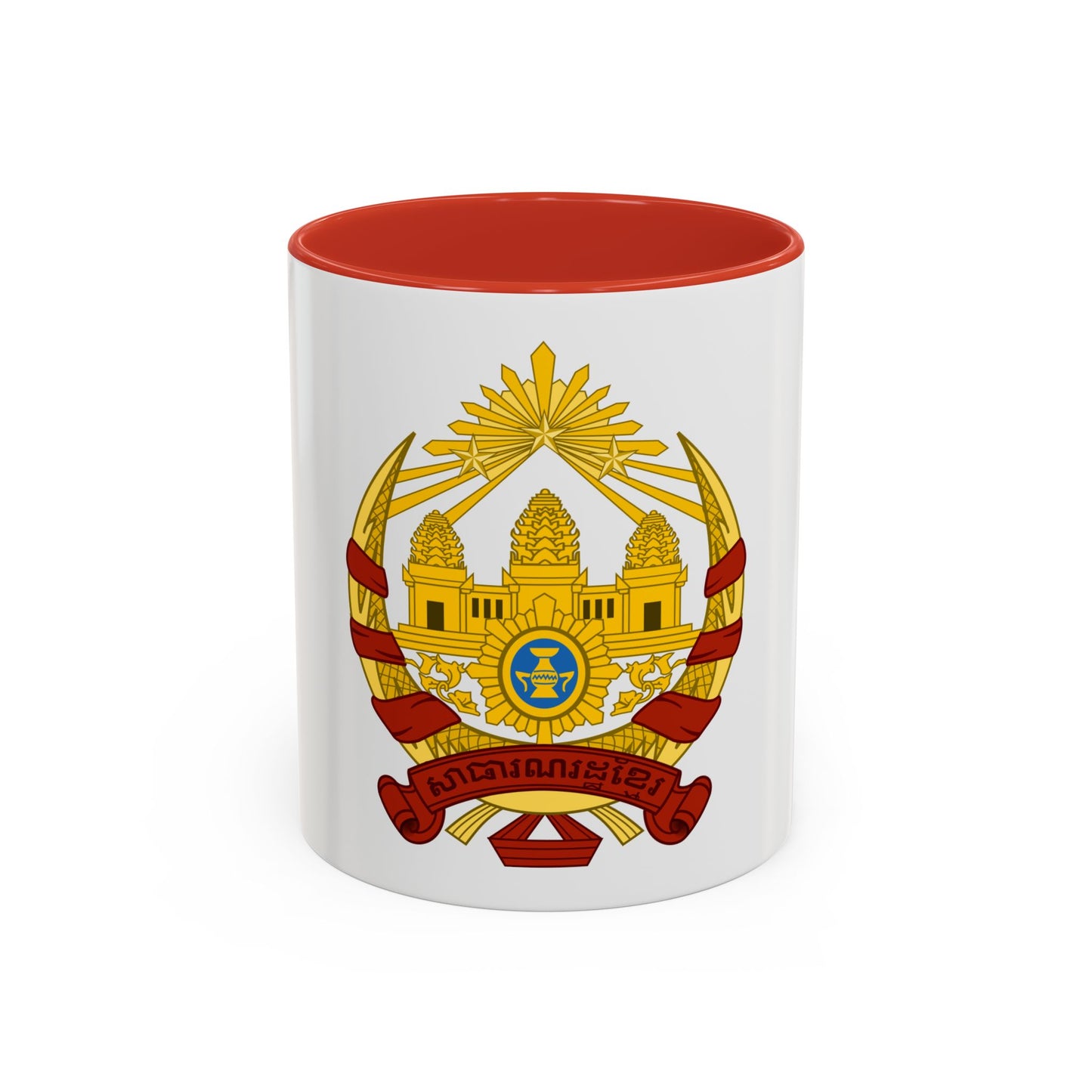 Coat of arms of the Khmer Republic - Accent Coffee Mug
