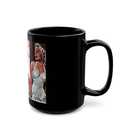 Ed holds a seance, Liberty magazine, March 1, 1941 - Black Coffee Mug-Go Mug Yourself