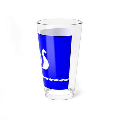 Flag of Kirishi Leningrad oblast (Russia) Pint Glass 16oz