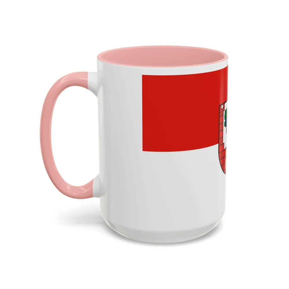 Flag of Burgenlandkreis Germany - Accent Coffee Mug-Go Mug Yourself