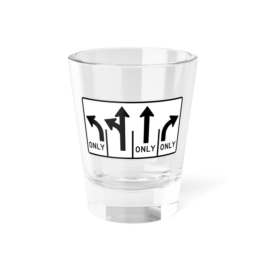 MUTCD-MI R3-8aj (Michigan) (Road Sign) Shot Glass 1.5oz