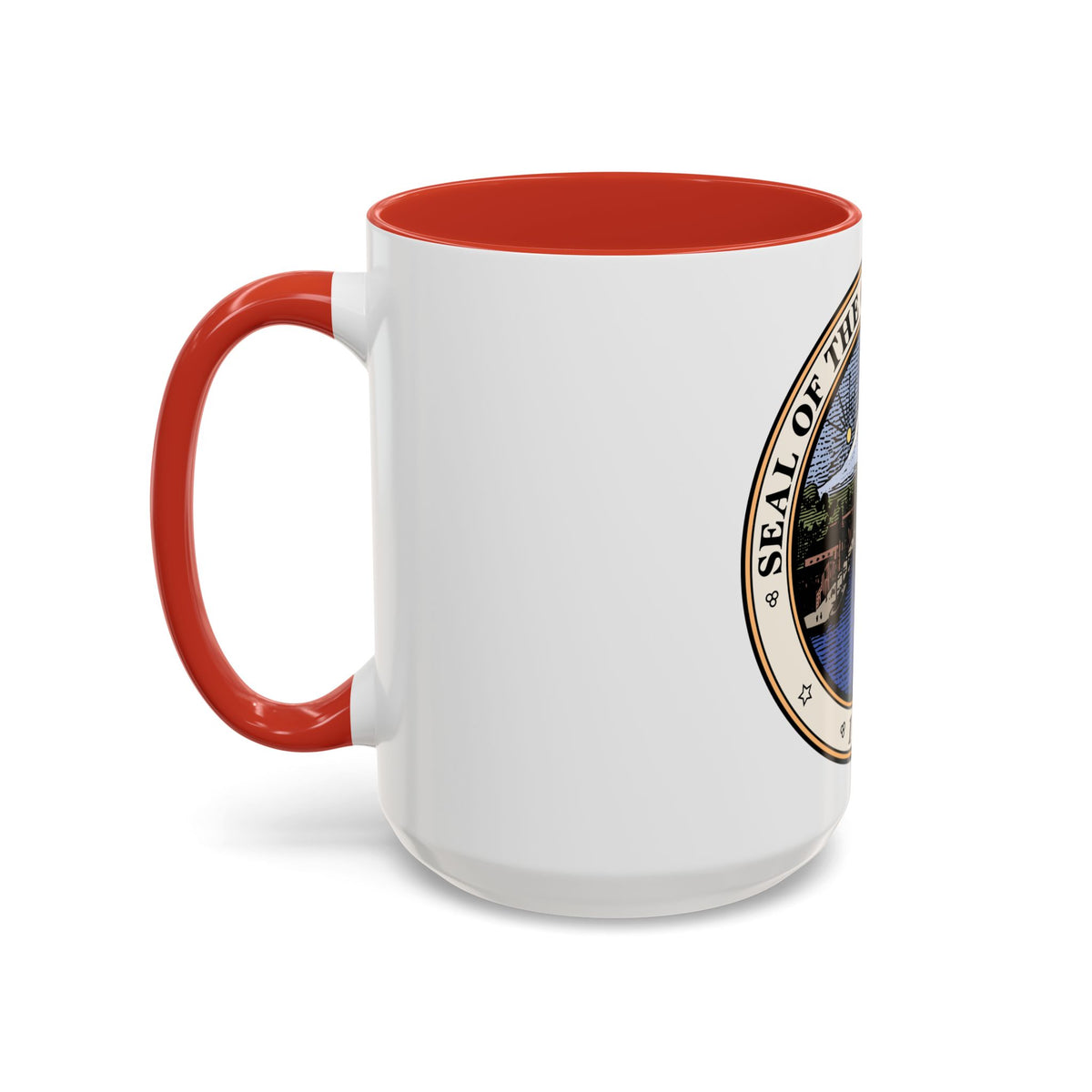 Seal of Tacoma WA - Accent Coffee Mug
