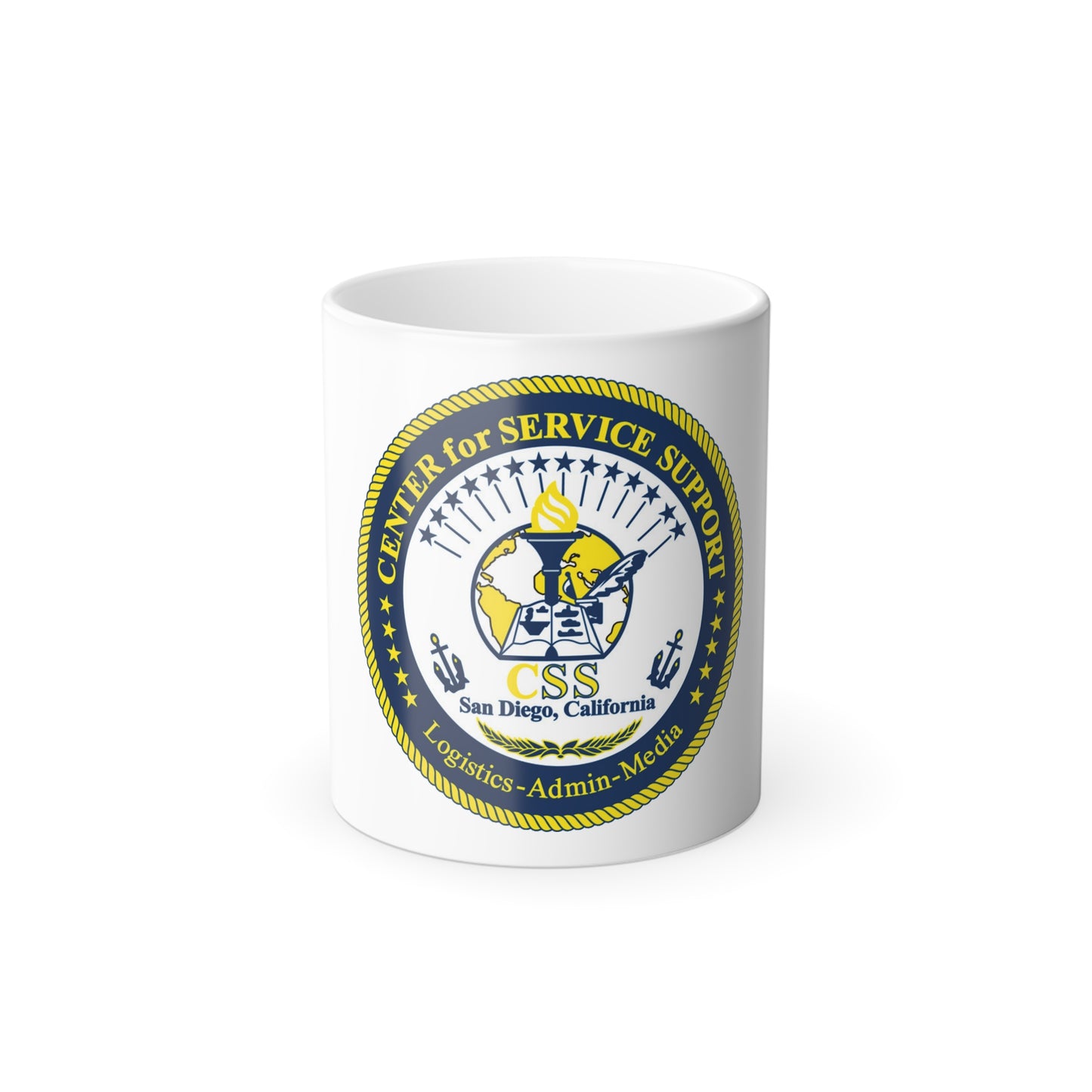 Center for Service Support San DiegoCA CSS (U.S. Navy) Color Changing Mug 11oz