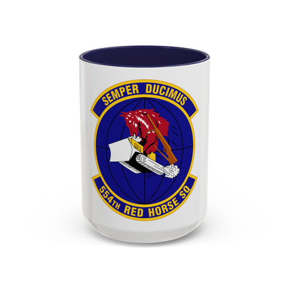 554 RED HORSE Squadron PACAF (U.S. Air Force) Accent Coffee Mug