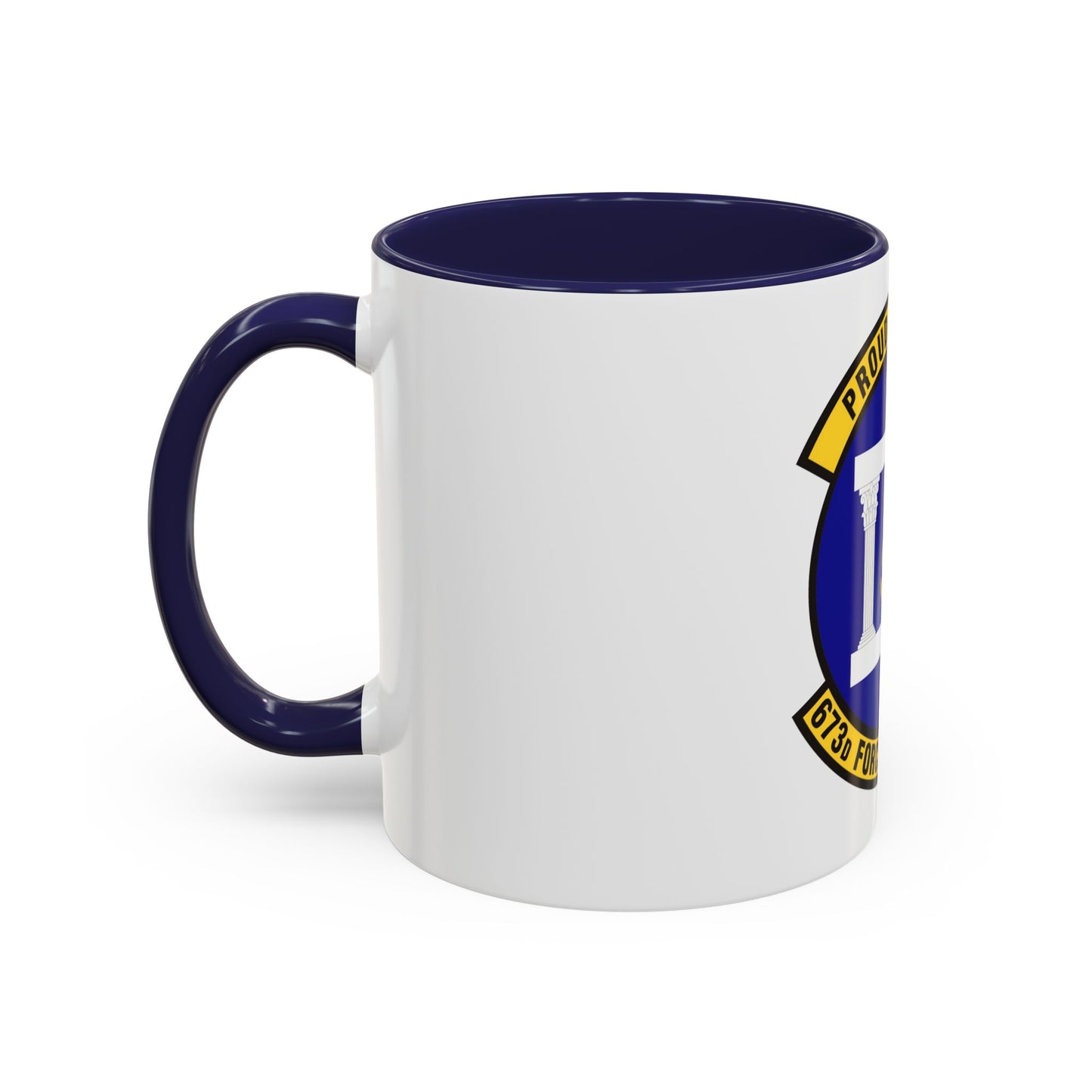 673d Force Support Squadron (U.S. Air Force) Accent Coffee Mug