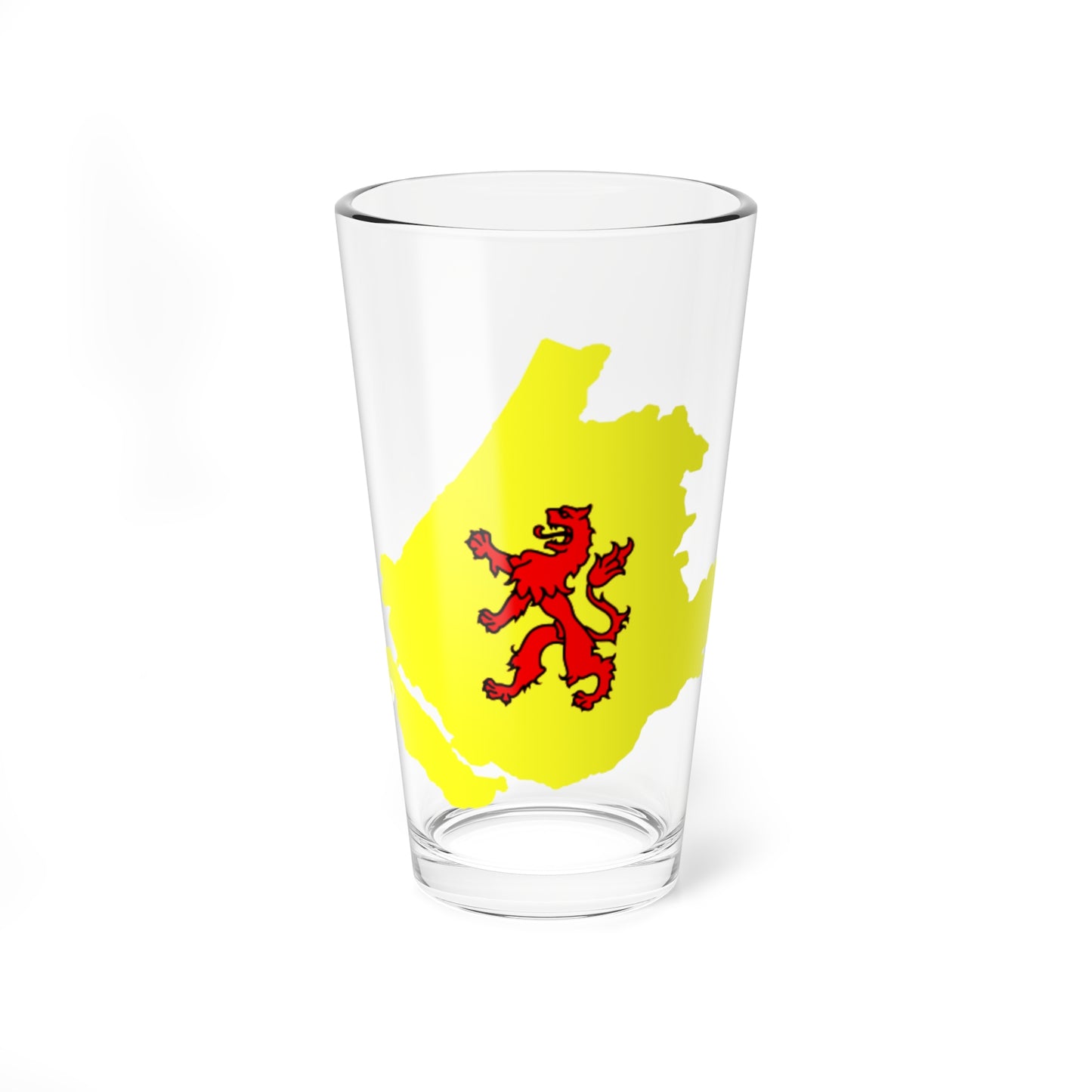 Flag-map of South Holland (Netherlands) Pint Glass 16oz