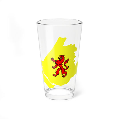 Flag-map of South Holland (Netherlands) Pint Glass 16oz