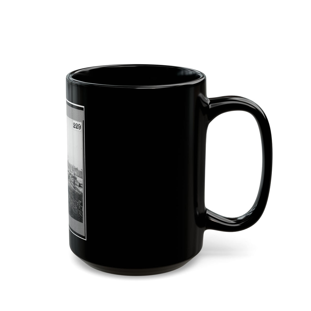 Broadway Landing, Appomattox River, Virginia (U.S. Civil War) Black Coffee Mug