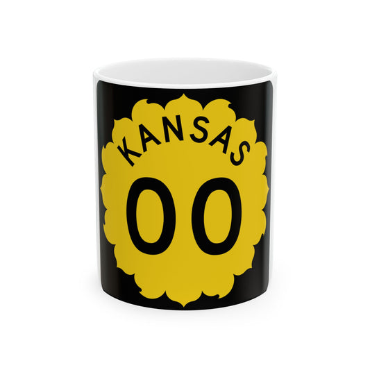 K-template 1962 (Kansas) (Road Sign) White Coffee Mug