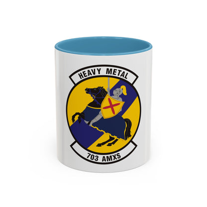 703d Aircraft Maintenance Squadron (U.S. Air Force) Accent Coffee Mug