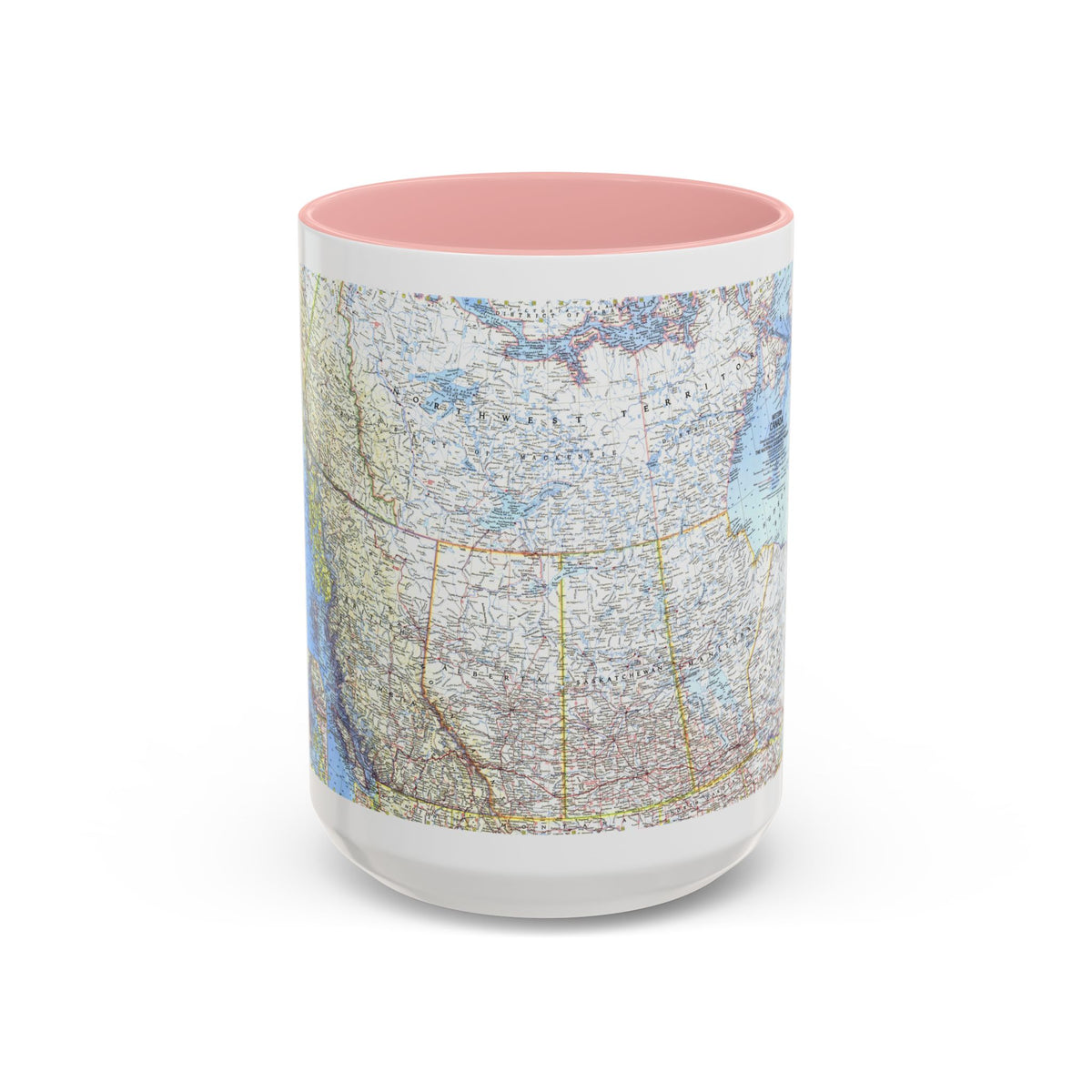 Canada - Western (1966) (Map) Accent Coffee Mug