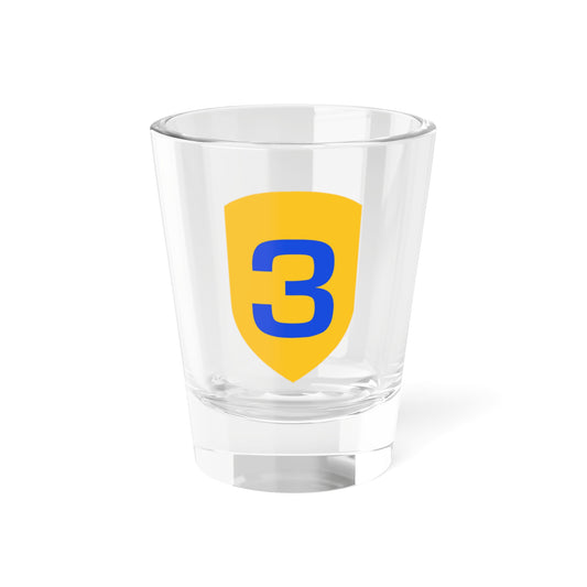 US 3rd Cavalry Division (U.S. Army) Shot Glass 1.5oz