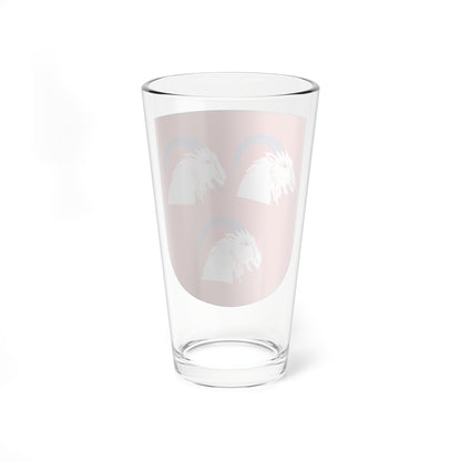 Hudiksvall vapen pre2006 (Sweden) (Coat of Arms) Pint Glass 16oz