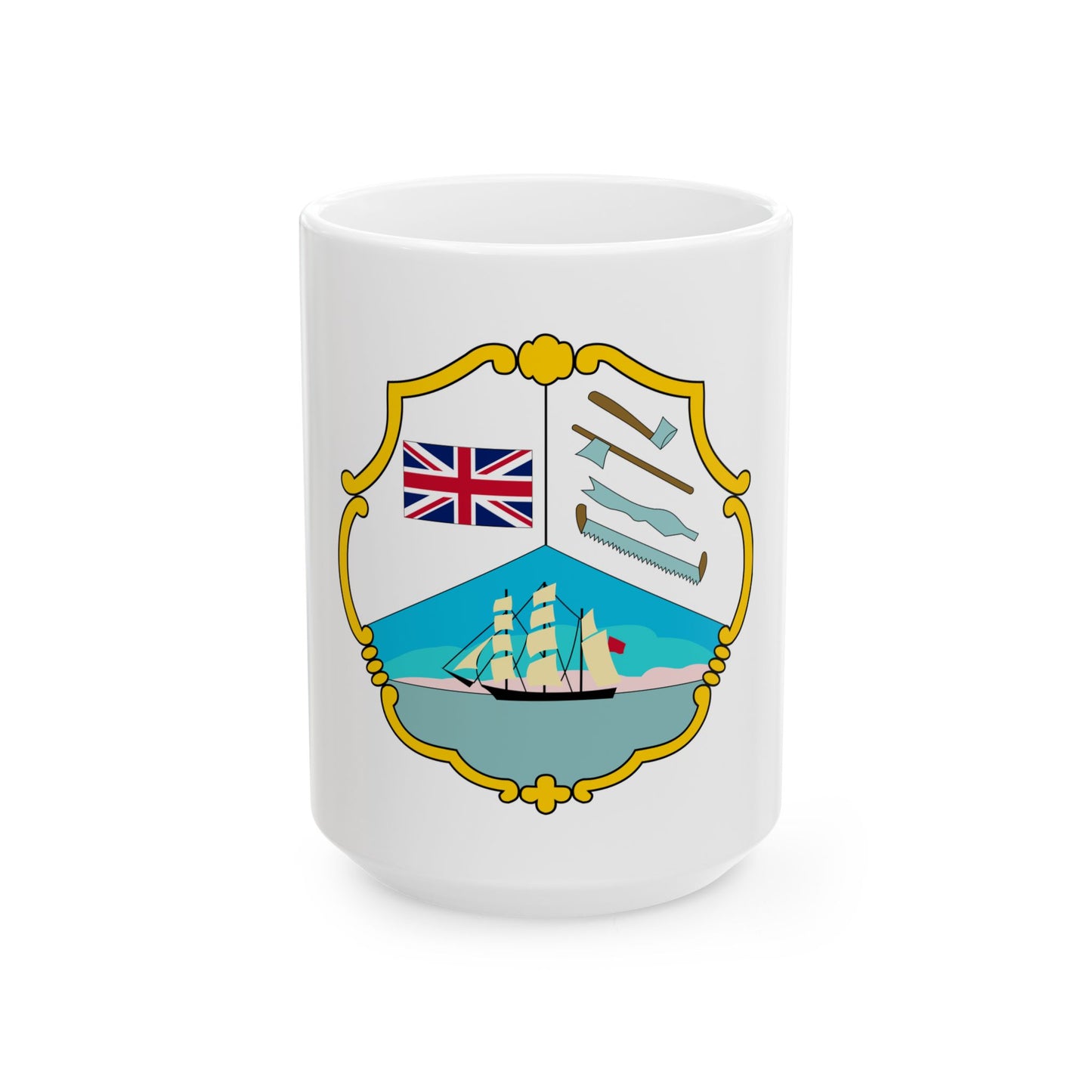 Coat of arms of British Honduras (1819-1907) - White Coffee Mug