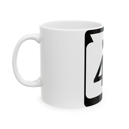 WIS 43 1970 (Wisconsin) (Road Sign) White Coffee Mug-Go Mug Yourself