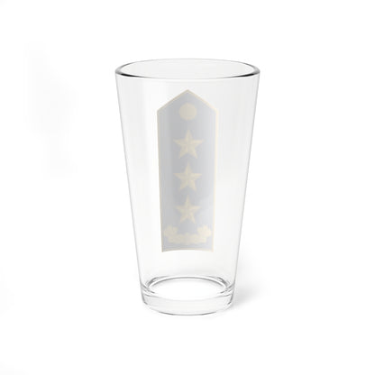 ALB Airforce OF 8 (Albania) (Military Rank) Pint Glass 16oz