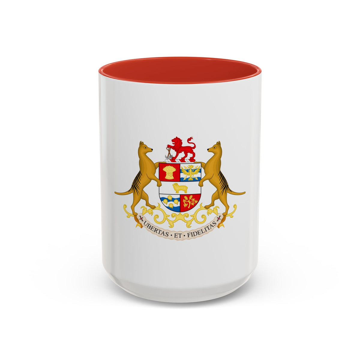 Coat of arms of Tasmania - Accent Coffee Mug
