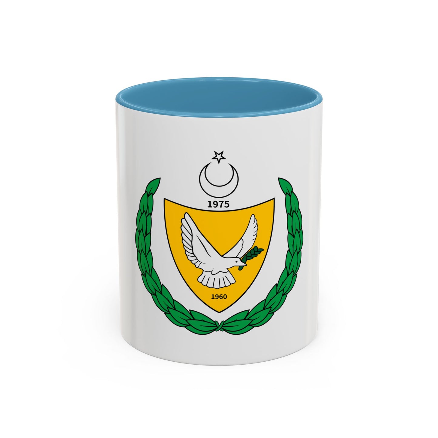 Coat of arms of the Turkish Federated State of Cyprus - Accent Coffee Mug