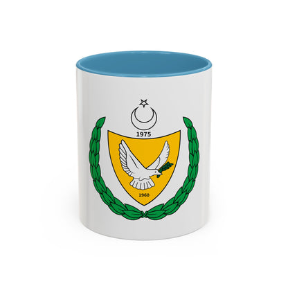 Coat of arms of the Turkish Federated State of Cyprus - Accent Coffee Mug
