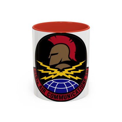 618 Air Communications Squadron AMC (U.S. Air Force) Accent Coffee Mug