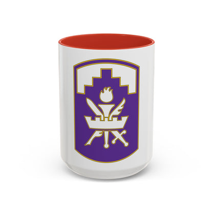 353 Civil Affairs Command 3 (U.S. Army) Accent Coffee Mug