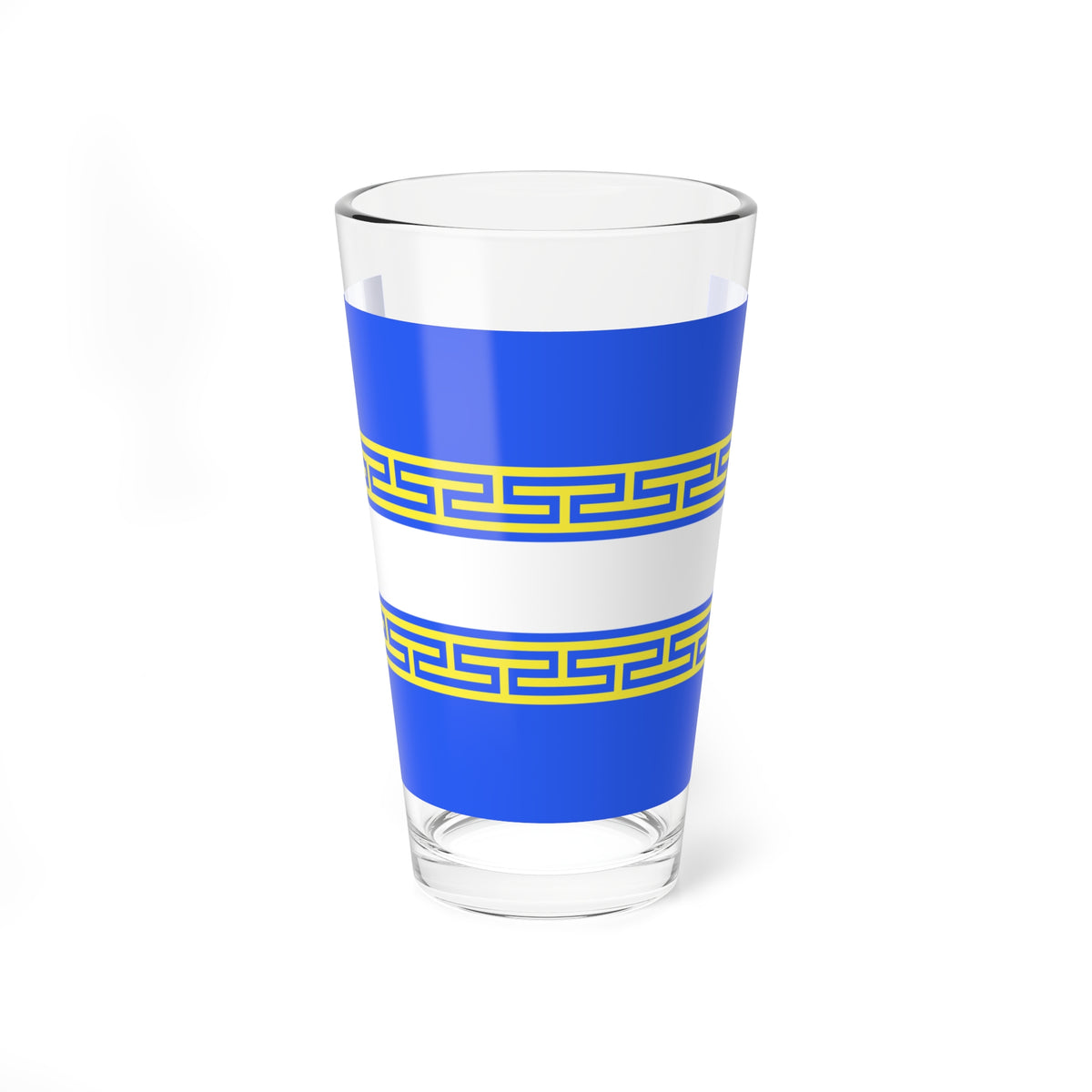 Drapeau fr departement Marne (France) Pint Glass 16oz