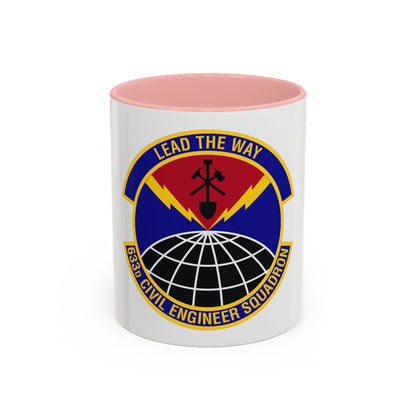 633d Civil Engineer Squadron (U.S. Air Force) Accent Coffee Mug