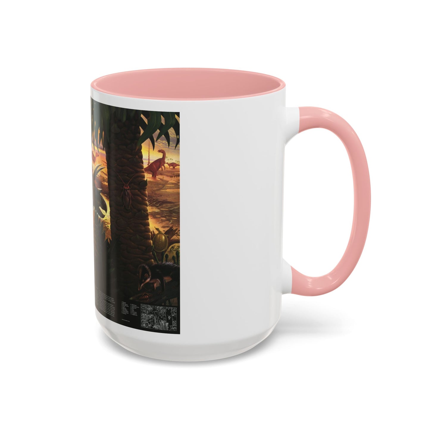 North America - Dawn on the Delta- 74mya (1993) (Map) Accent Coffee Mug