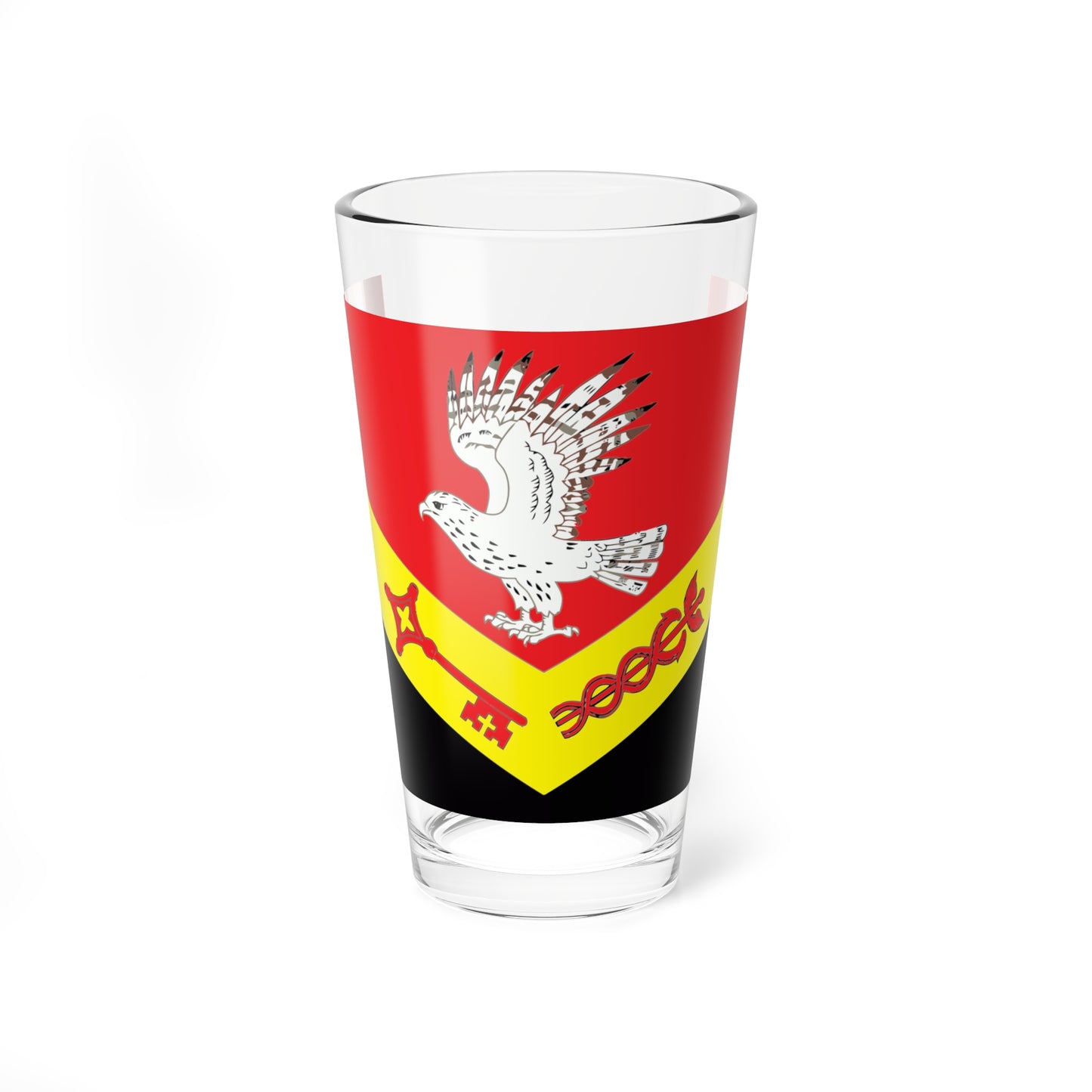 Flag Zanevka Leningrad oblast (Russia) Pint Glass 16oz