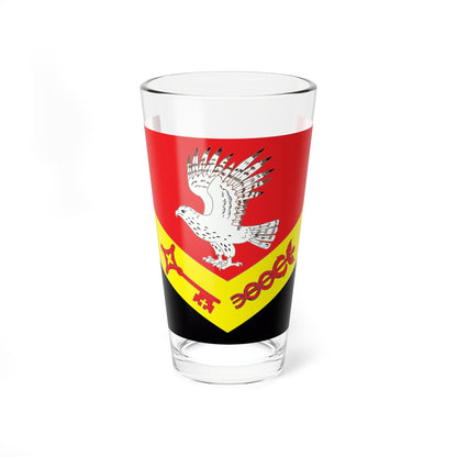 Flag Zanevka Leningrad oblast (Russia) Pint Glass 16oz