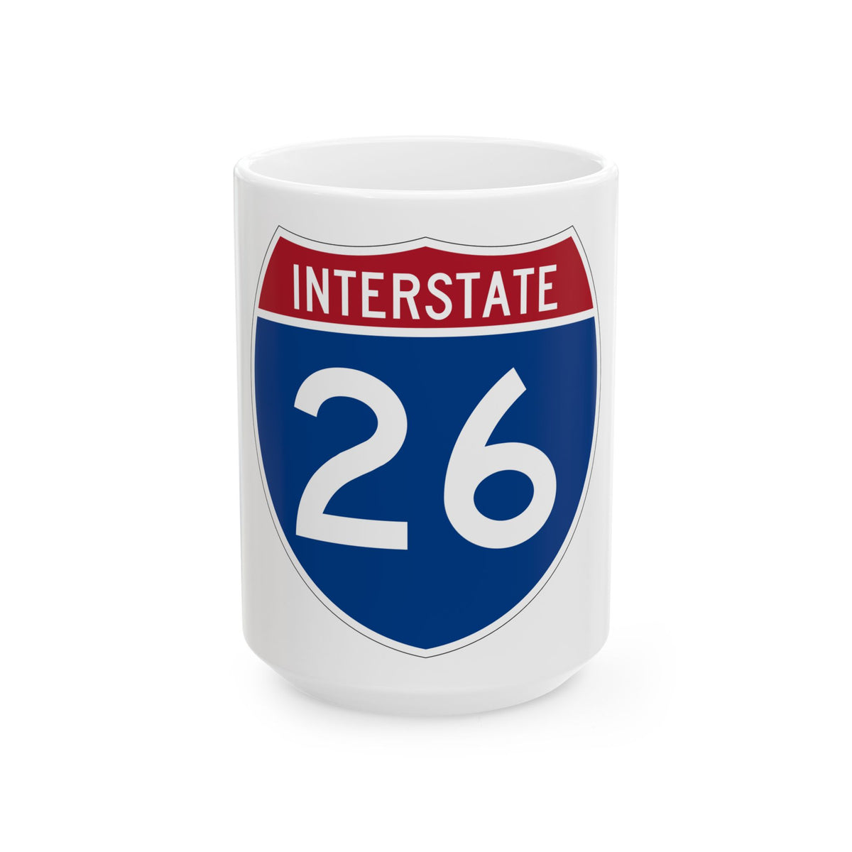 Interstate 26 (U.S. Highways) White Coffee Mug