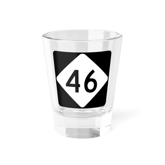 NC 46 (North Carolina) (Road Sign) Shot Glass 1.5oz
