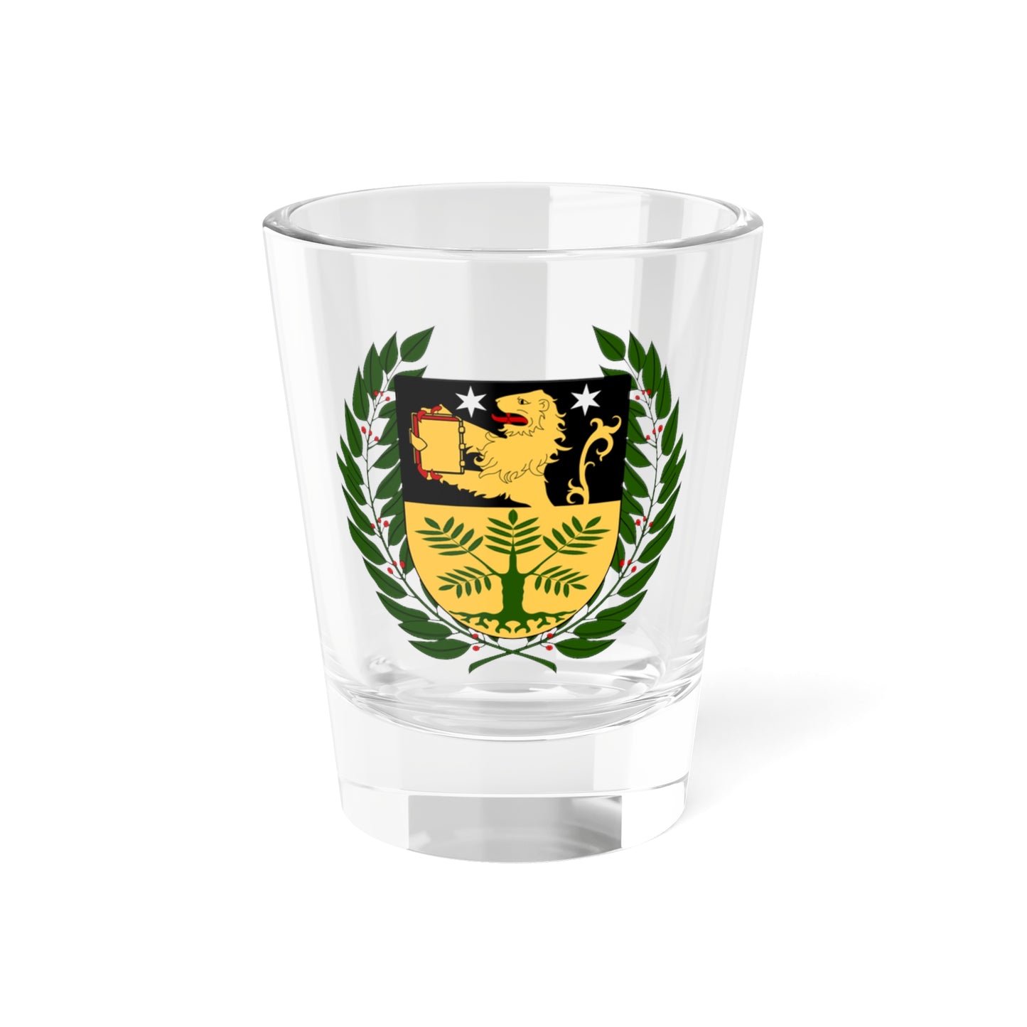 Högskolan i Skövde vapen (Sweden) (Coat of Arms) Shot Glass 1.5oz