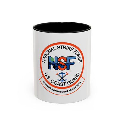 USCG NSF Incident Management Assist Team (U.S. Coast Guard) Accent Coffee Mug