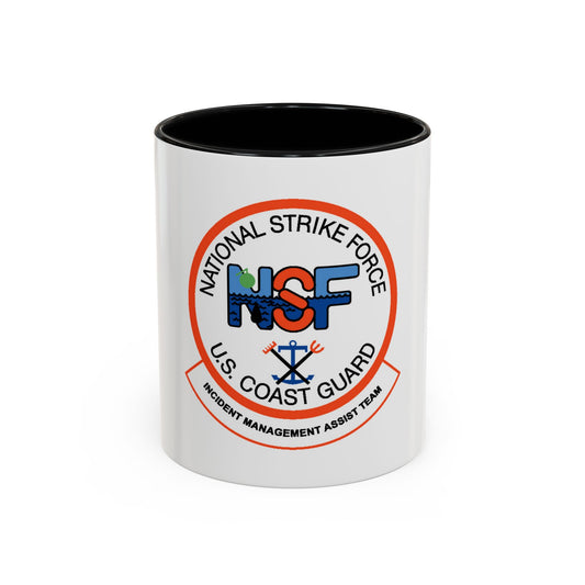 USCG NSF Incident Management Assist Team (U.S. Coast Guard) Accent Coffee Mug
