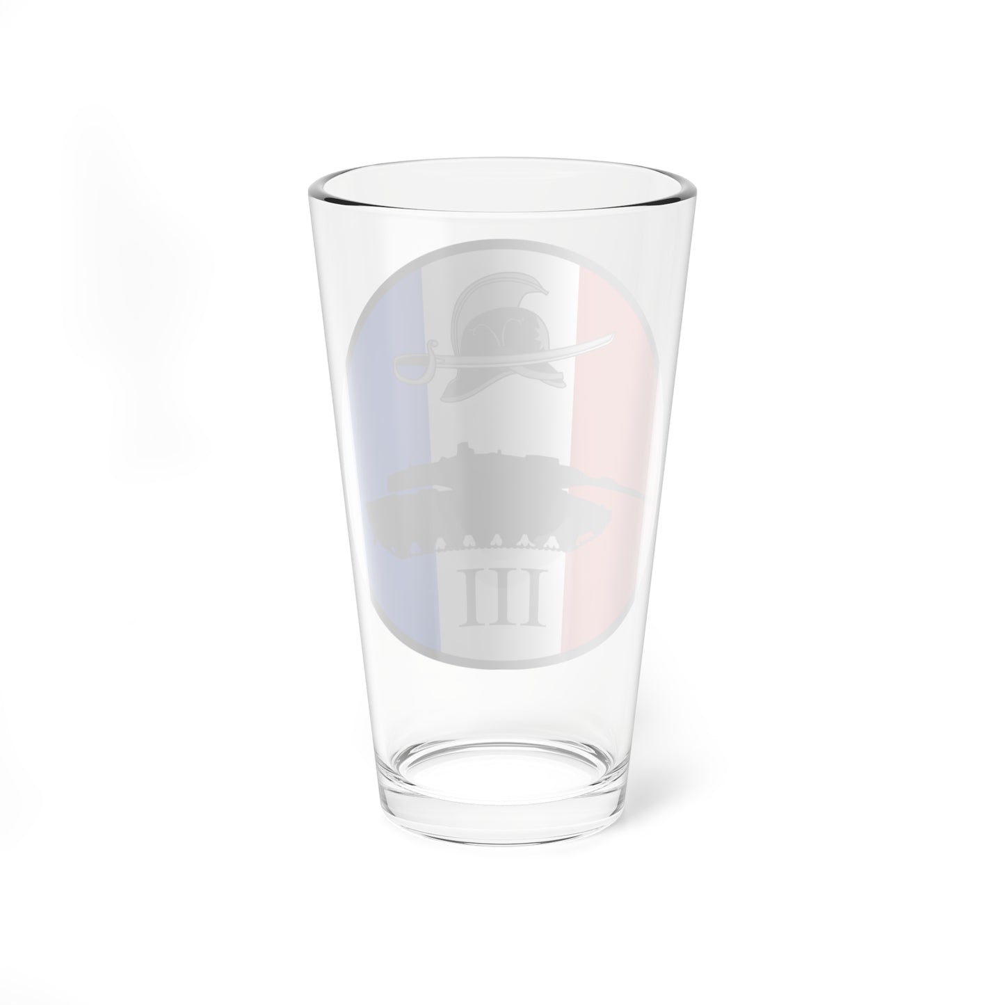 Emblem for the III-JDR (Denmark) (Coat of Arms) Pint Glass 16oz