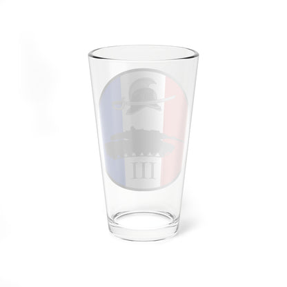Emblem for the III-JDR (Denmark) (Coat of Arms) Pint Glass 16oz