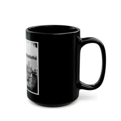 Vicksburg, Miss. Levee And Steamboats (U.S. Civil War) Black Coffee Mug