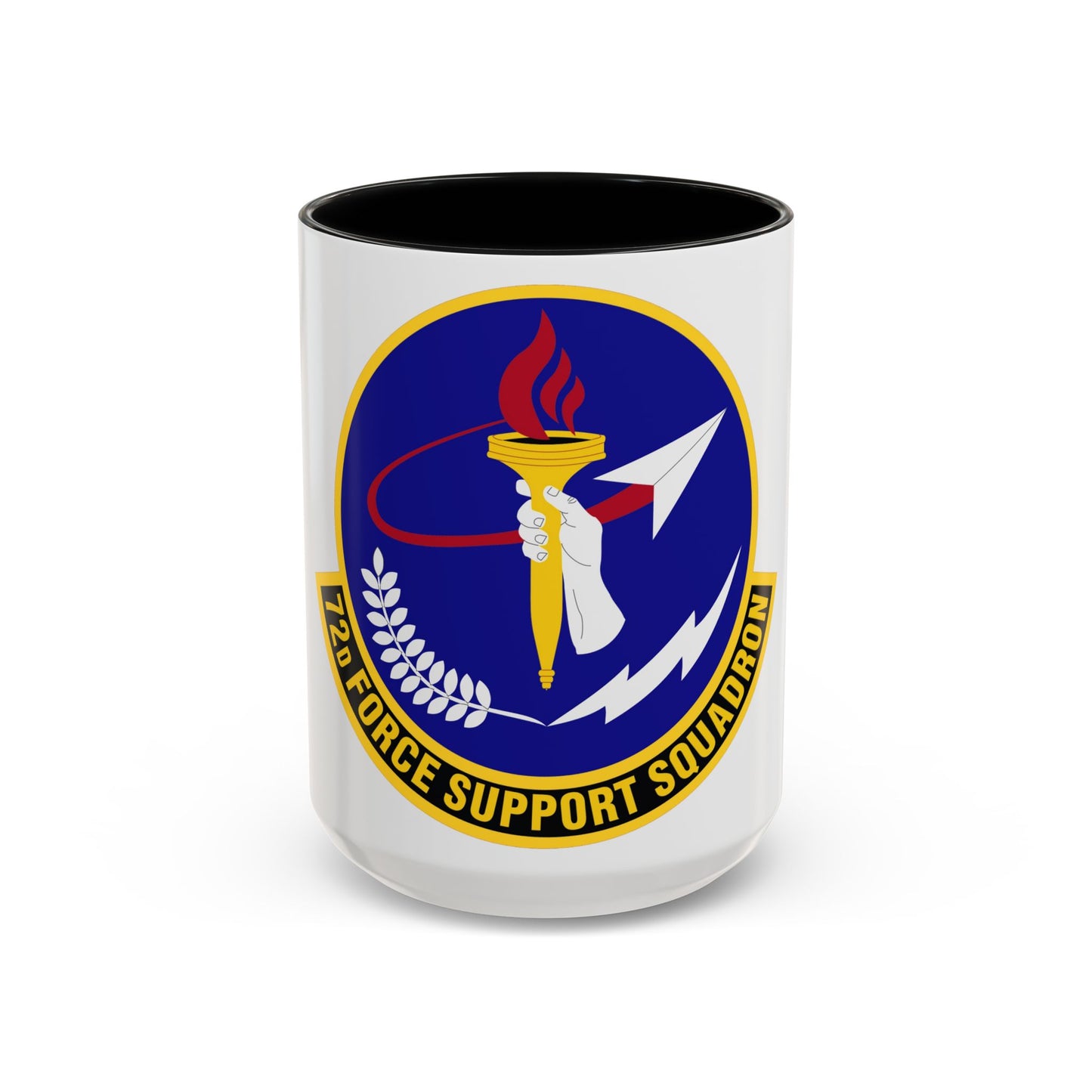 72d Force Support Squadron (U.S. Air Force) Accent Coffee Mug