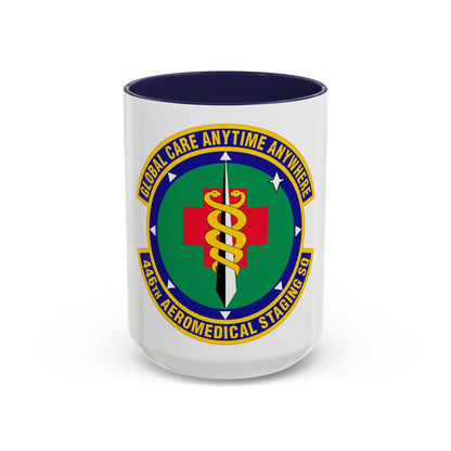 446 Aeromedical Staging Squadron AFRC (U.S. Air Force) Accent Coffee Mug