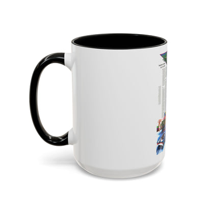 USA - Illinois, Indiana, Ohio, Kentucky 2 (1977) (Map) Accent Coffee Mug