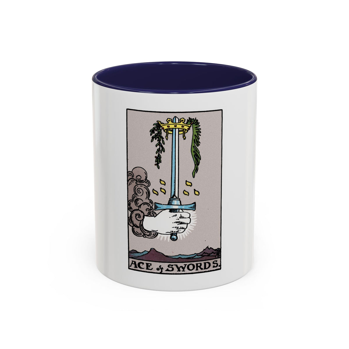 The Ace of Swords (Tarot Card) Accent Coffee Mug