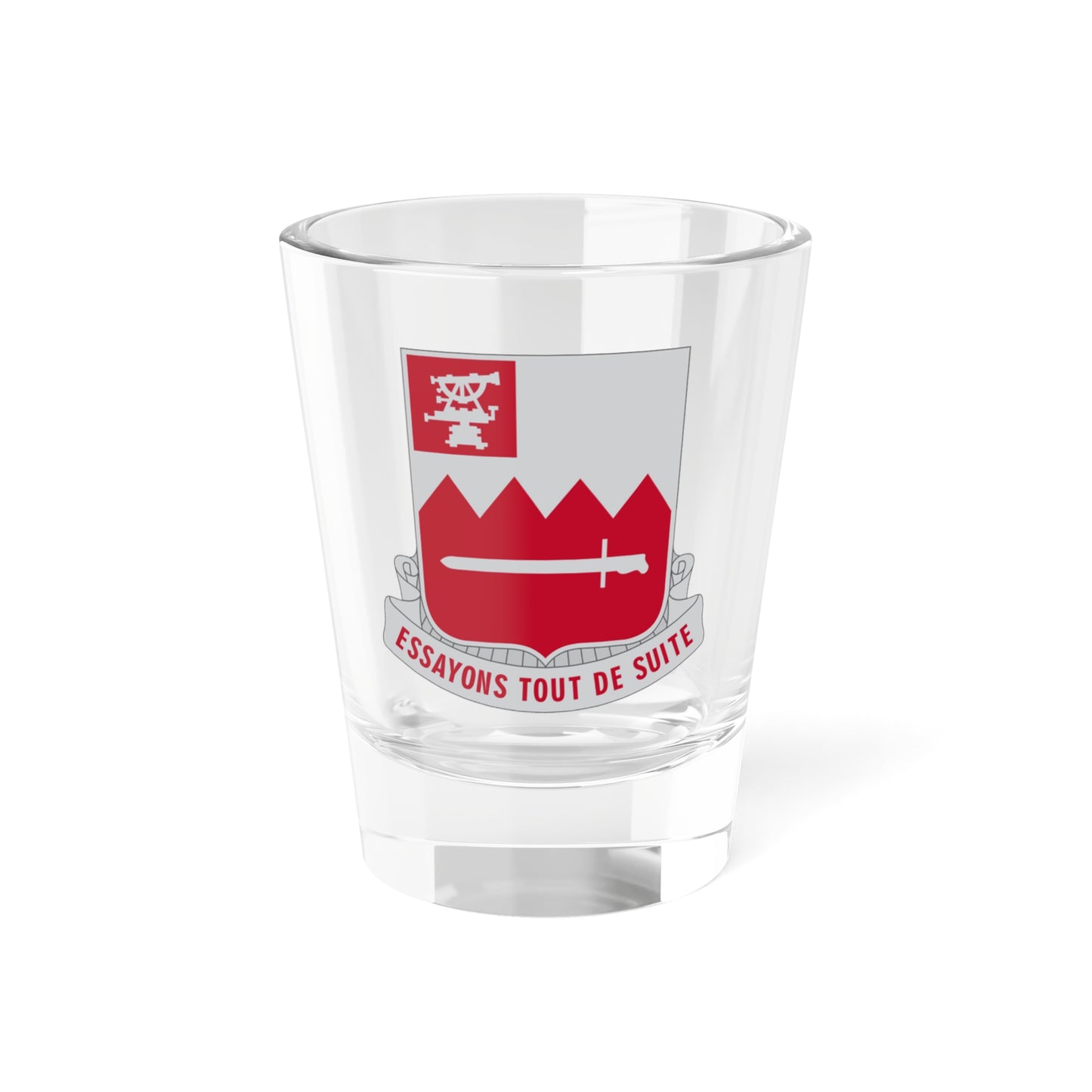 397 Engineer Battalion (U.S. Army) Shot Glass 1.5oz