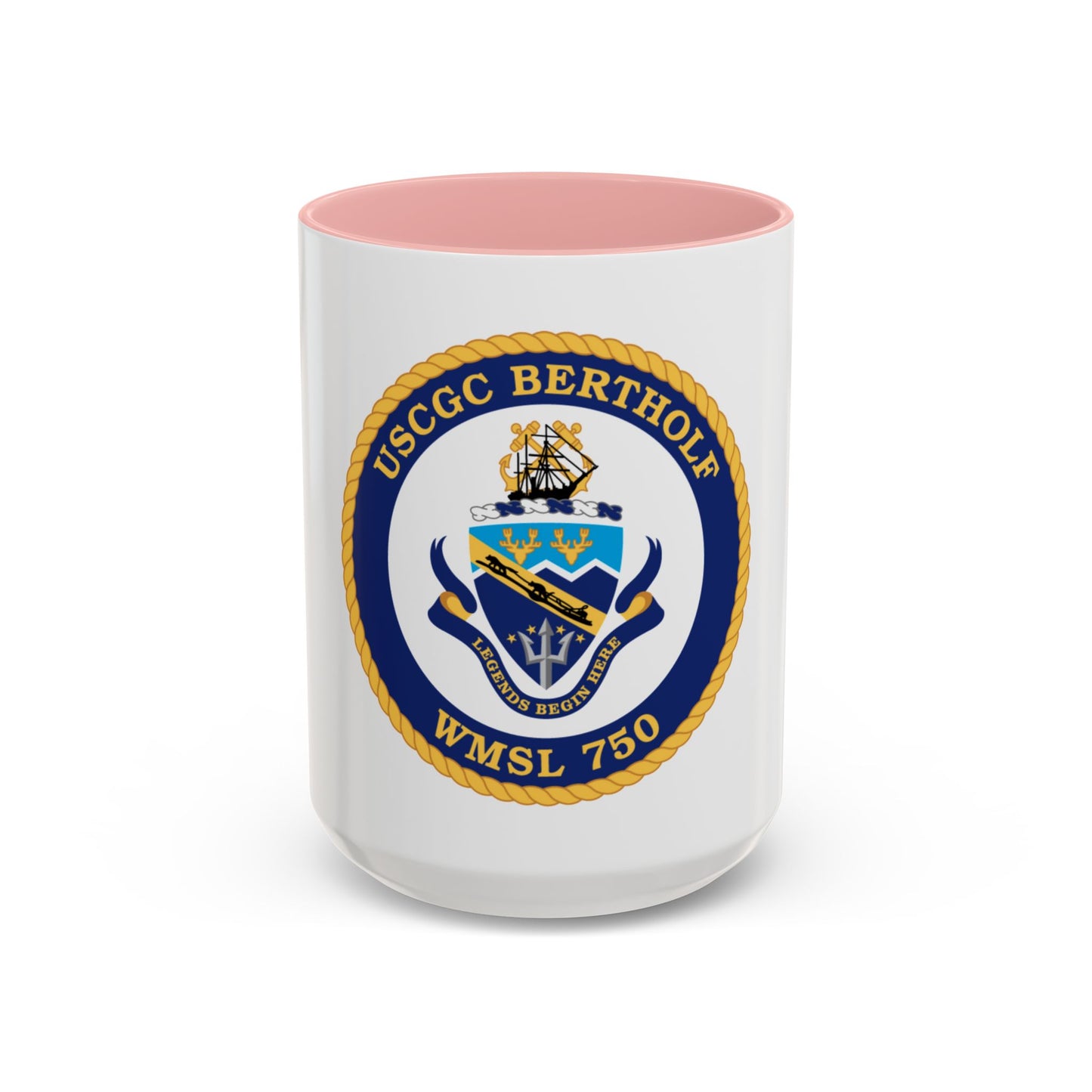 USCGC Bertholf WMSL 750 (U.S. Coast Guard) Accent Coffee Mug