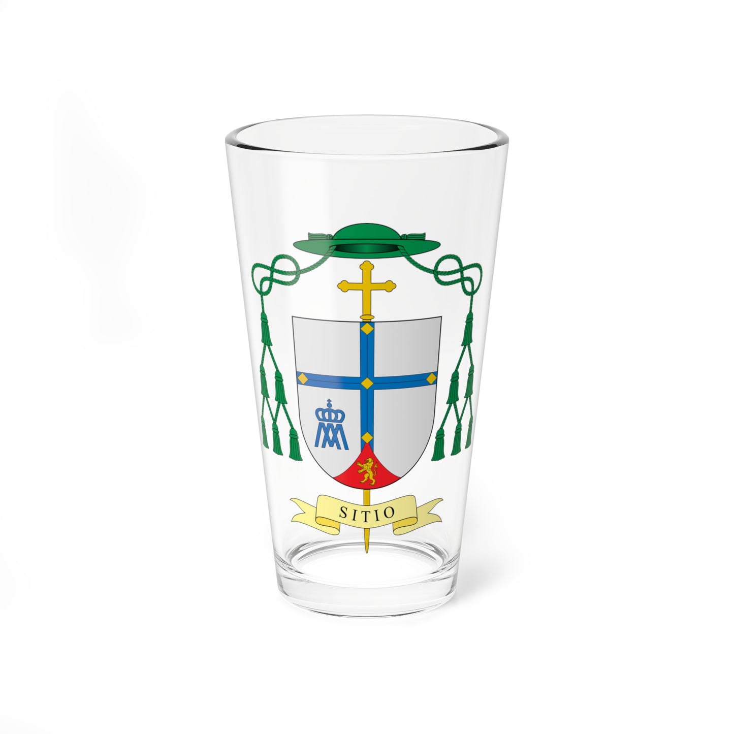 Escudo de Jesús Vidal Chamorro (Spain) (Coat of Arms) Pint Glass 16oz