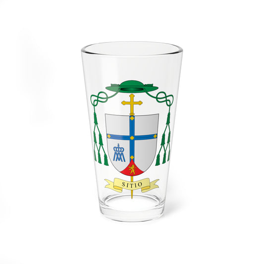 Escudo de Jesús Vidal Chamorro (Spain) (Coat of Arms) Pint Glass 16oz