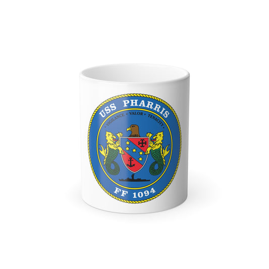 USS Pharris FF 1094 (U.S. Navy) Color Changing Mug 11oz
